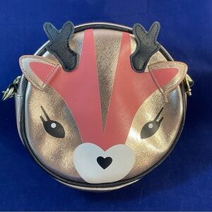 Betsey Johnson Luv Betsey Be A Deer Novelty Crossbody Bag Woodland Deer Like New